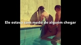 CASADO DOTADO FODE SAFADA NA PISCINA DO HOTEL ENQUANTO ESPOSA DORMIA!!! PUTARIA PERIGOSA https://instagram.com/vivi.sexydoll